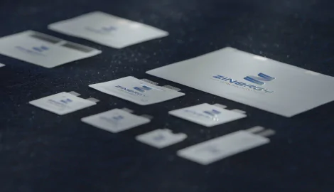 Zinergy batteries in different shapes and sizes