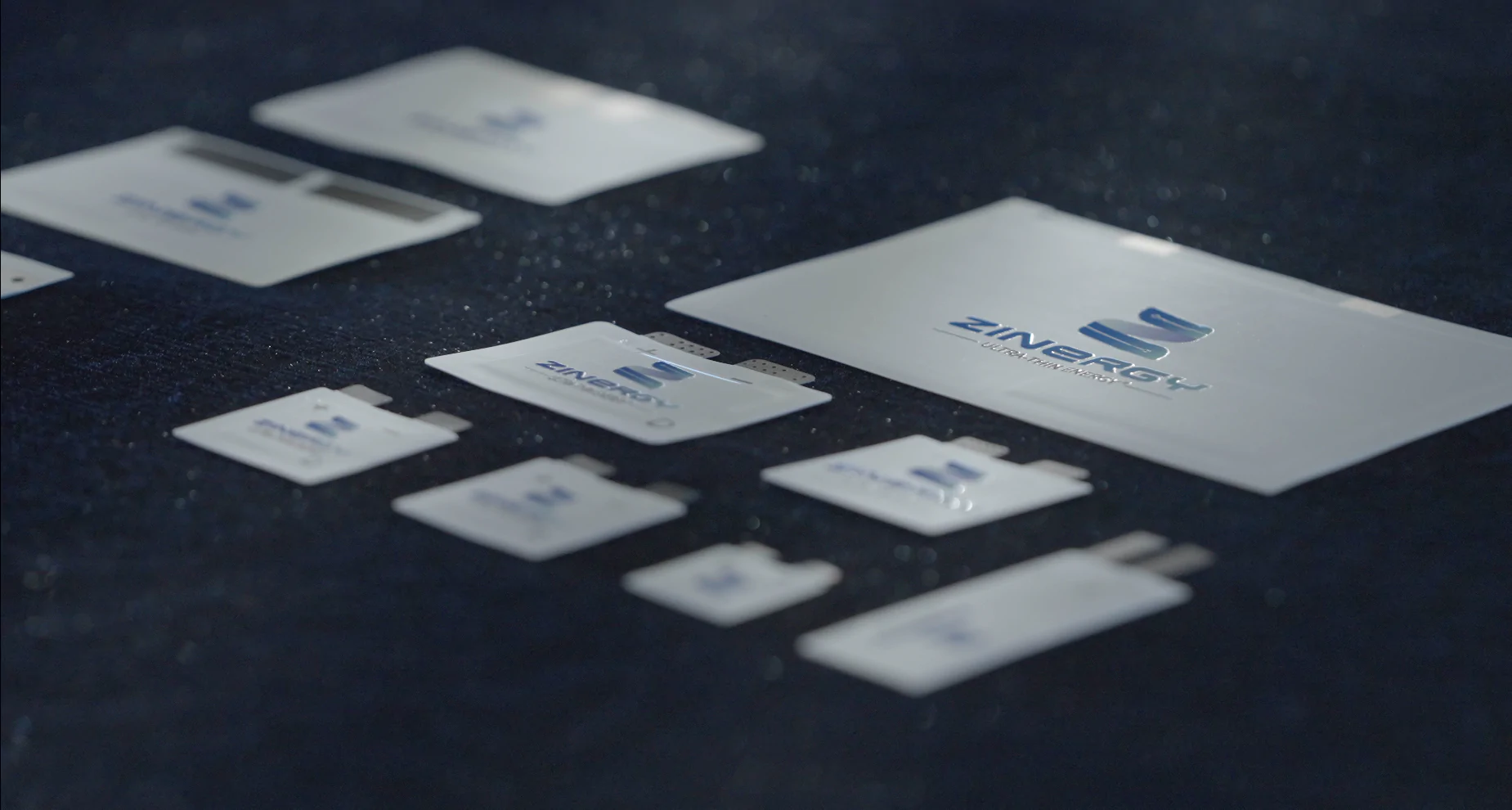 Zinergy batteries in different shapes and sizes